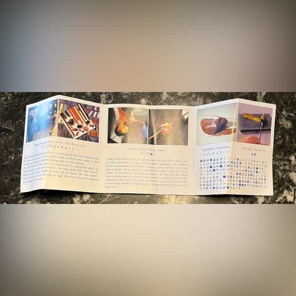 VECCHIA Murano Italian 🇮🇹 Hand Blown Lilac Glass Beaded Necklace - Picture 10 of 12